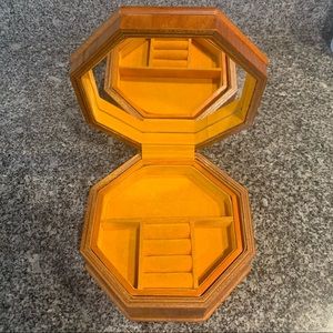 Vintage London Leather Boho Jewelry Box